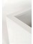 Zenith 80x29 cm Yatay Dikdörtgen Beyaz Saksılık - İç ve Dış Mekan Modern Metal Saksı (80x27x29 cm) 7