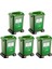 SY-4395 Sıfır Atık Cam Geri Dönüşüm Çöp Kutusu 50 Lt Yeşil 5 Adet 1