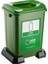 SY-4395 Sıfır Atık Cam Geri Dönüşüm Çöp Kutusu 50 Lt Yeşil 5 Adet 3