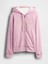 Kadın Açık Pembe Gap Logo Fermuarlı Sweatshirt 2