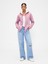 Kadın Açık Pembe Gap Logo Fermuarlı Sweatshirt 5