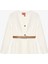 Kemer Aksesuarlı Yuvarlak Yaka Ceket Ekru 1