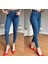 Kadın Normal Bel Slim Fit Kot Pantolon 1