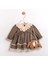 Kız Bebek Kareli Elbise ve Ayıcık Çanta Takımı 2