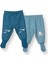 Erkek Bebek 2li Çoraplı Pantolon Interlok 1