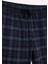 Regular Fit Beli Bağcıklı Cepli Uzun Boy Kareli Pijama Altı C6118AX25WN 8