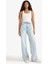 Straight Wide Yüksek Bel Düz Paça Uzun Jean Pantolon F2946AX25WN 3