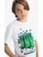 Erkek Çocuk Minecraft Bisiklet Yaka Kısa Kollu Tişört B7946A825AU 1
