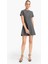 Bisiklet Yaka Kısa Kollu Mini Elbise G0195AX25AU 4