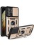 Samsung Galaxy S21 Ultra 5g-Gold Için Sürgülü Kamera Kılıfı Pc+Tpu Darbeye Dayanıklı Çizilmeye Dayanıklı Kickstand Telefon Kılıfı (Yurt Dışından) 1