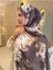 Batik Desenli Pamuk Soft Şal Ilham Serisi Kahve Batik 1