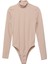 Balıkçı Yaka Bodysuit Bej 2