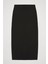 Midi Boy Düz Etek Siyah 2
