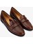 Kadın Kiremit Hakiki Deri Loafer Ayakkabı 611 H10046-B12 Bn Ayk SK25-26 Brıck/marrone 2