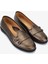 Kadın Kahverengi Hakiki Deri Loafer Ayakkabı 611 E1712-06 Bn Ayk SK25-26 Marrone Pearl 2
