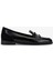 Kadın Hakiki Deri Siyah Loafer Ayakkabı 611 H10046-B12 Bn Ayk SK25-26 Black/black 1