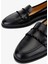 Kadın Hakiki Deri Siyah Loafer Ayakkabı 611 H10046-B12 Bn Ayk SK25-26 Black/black 3