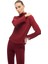 Bordo Balıkçı Yaka Bluz 2
