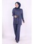 18197 Simli Triko Tunik Pantolon Takım Lacivert 2