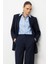 Oversize Lacivert Kruvaze Blazer Ceket 3