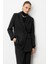 Oversize Siyah Kruvaze Blazer Ceket 4