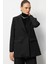 Oversize Siyah Kruvaze Blazer Ceket 5