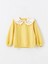 Lcw Kids Sari Bebe Yaka Nakışlı Kalın Kız Çocuk Sweatshirt 3