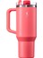 - “big Cup” 1.2 L Mercan Pembe, paslanmaz çelik termos - Uzatılabilir pipetli, çift cidarlı, sızdırmaz - 240876 1