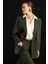 Oversize Haki Kruvaze Blazer Ceket 2