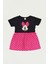 Siyah-Fuşya Kız Çocuk Minnie Mouse Baskılı Elbise-Mmrskçe 1