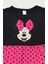 Siyah-Fuşya Kız Çocuk Minnie Mouse Baskılı Elbise-Mmrskçe 3