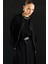 Modal Karışımlı Siyah Oversize Bomber Ceket 3