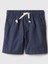 Erkek Bebek Lacivert Poplin Pull-On Şort 1