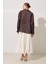 Acı-Kahve Ceket Yaka Dökümlü Gömlek 4