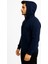 Erkek Siyah Fermuarlı Kapüşonlu SWEATSHIRT-W590 2