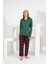 Angelique %100 Pamuk Uzun Kol Ekose Kadın Pijama Takımı 21224-25-26-27 3
