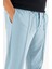 Erkek Açık Mavi Çımalı Rahat Spor Pantolon Duble Paça Jogger Eşofman Altı 6