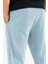 Erkek Açık Mavi Çımalı Rahat Spor Pantolon Duble Paça Jogger Eşofman Altı 7