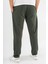 Erkek Haki Çımalı Rahat Spor Pantolon Duble Paça Jogger Eşofman Altı 5