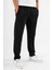 Erkek Siyah Çımalı Rahat Spor Pantolon Duble Paça Jogger Eşofman Altı 3