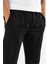 Erkek Siyah Çımalı Rahat Spor Pantolon Duble Paça Jogger Eşofman Altı 6