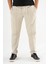 Erkek Krem Çımalı Rahat Spor Pantolon Duble Paça Jogger Eşofman Altı 1