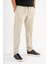 Erkek Krem Çımalı Rahat Spor Pantolon Duble Paça Jogger Eşofman Altı 3