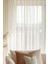 Kullanıma Hazır Pileli Kırık Beyaz Düz Tül Perde 500 x 260 cm 1
