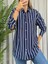 Çizgili Tek Cepli Gömlek 4