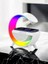 Kablosuz Şarj Istasyonu Bluetooth Hoparlörlü ve Radyolu Rgb LED Işıklı Masa ve Gece Lambası 1