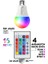 2 Adet Rgb LED Ampül Kumandalı Ambiyans Aydınlatma Tasarruflu Lamba Renk Değiştiren LED Işık 2