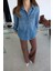 Çift Cepli Basic Denim Gömlek 5