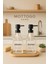 Bambu Altlıklı 2'li Cam Sabunluk Seti (Dishes-Hands-Soap-Lotion Etiketiyle ) 500ML 1