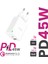 iPhone 13 / 14 / 15 / 16 Pro Max Uyumlu USB Pd 45W Şarj Adaptörü 2